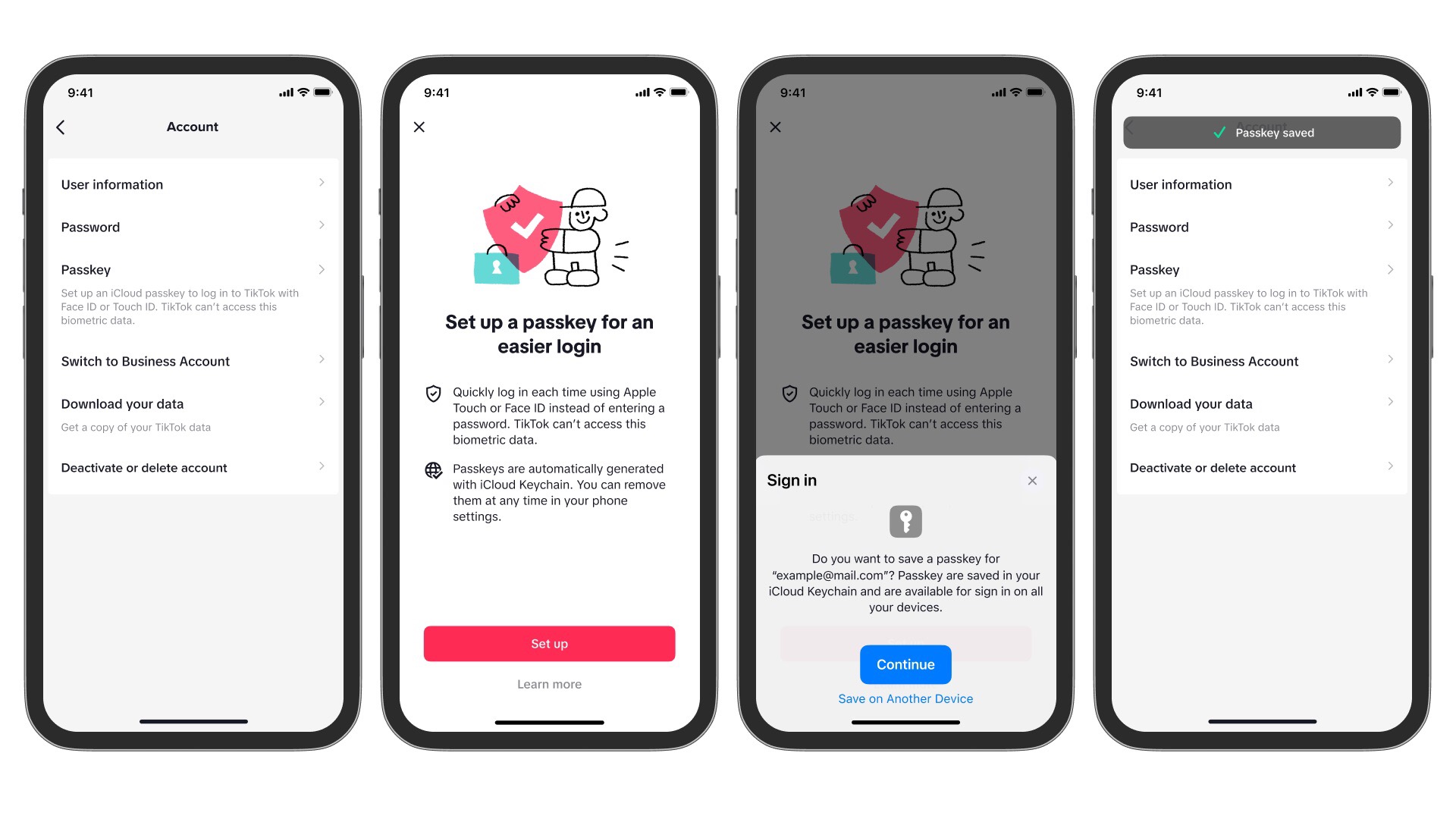 tiktok-login-passkey-ios